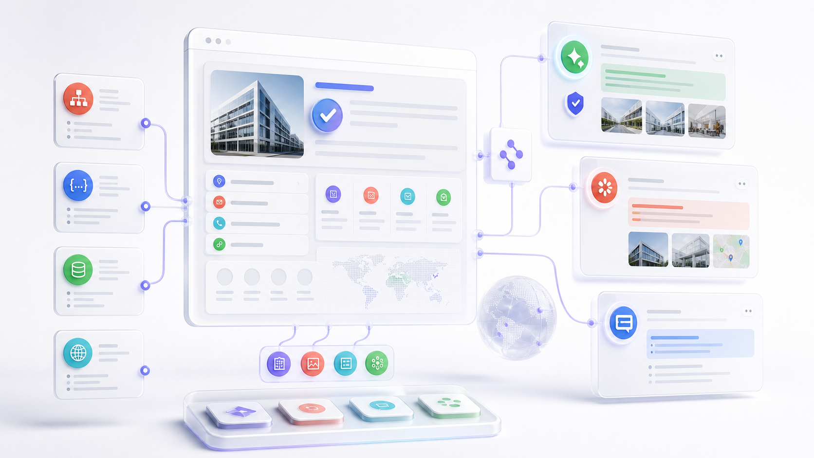 GEO and AEO entity factsheet connected to structured data, service pages, citations and artificial intelligence generated answers